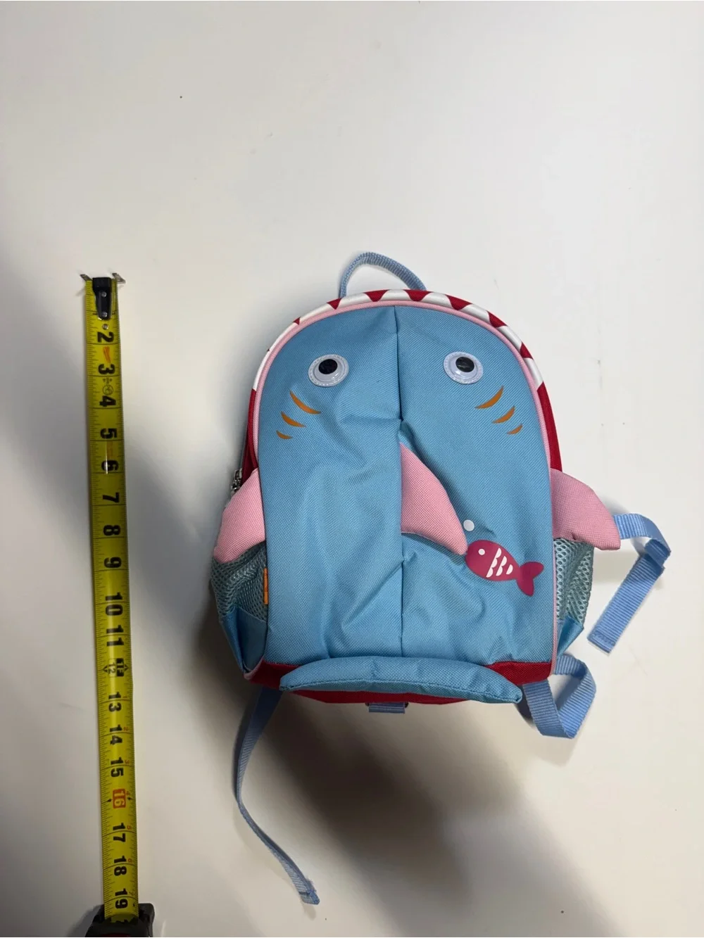Yodo‎ Shark Light Blue Kids Backpack with  Logo